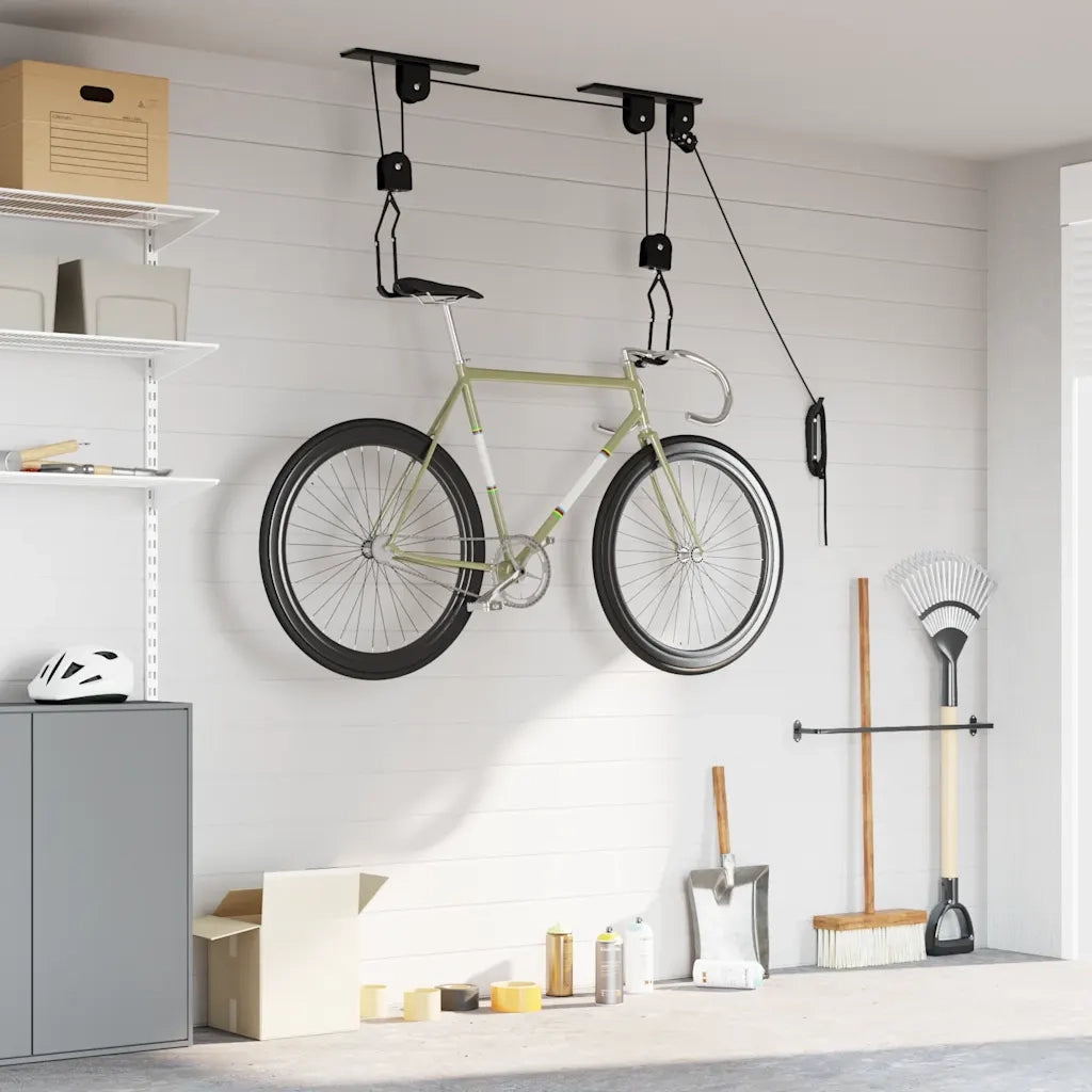 Sollevatori per Bici con Supporto a Soffitto 2 pz 20 kg 156339