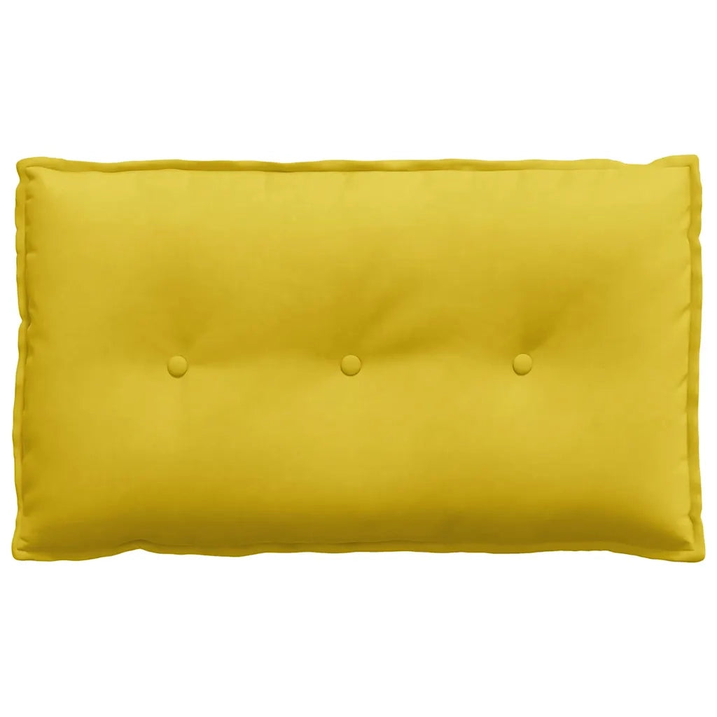 Cuscino per Schiena | Cuscino dorsale Giallo 80 x 50 cm Tessuto in Cords