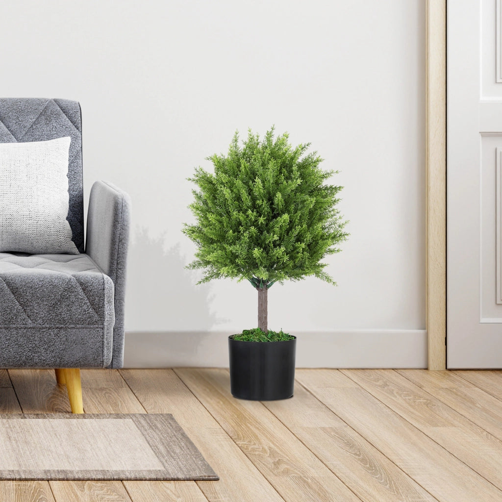 Albero Finto Cedro con Vaso ¨C Minimal ¨C Verde 55 cm
