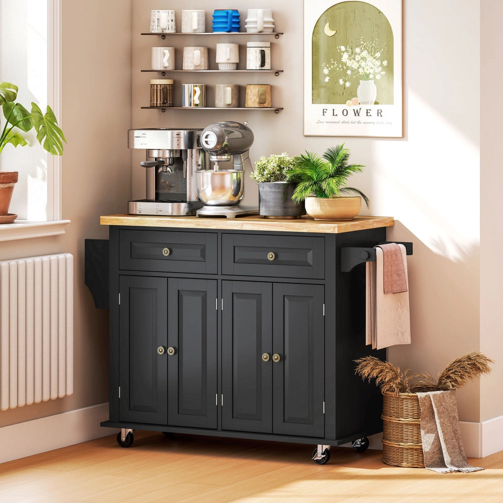 Mobile da cucina con ripiani e cassetti ¨C Minimal ¨C Nero