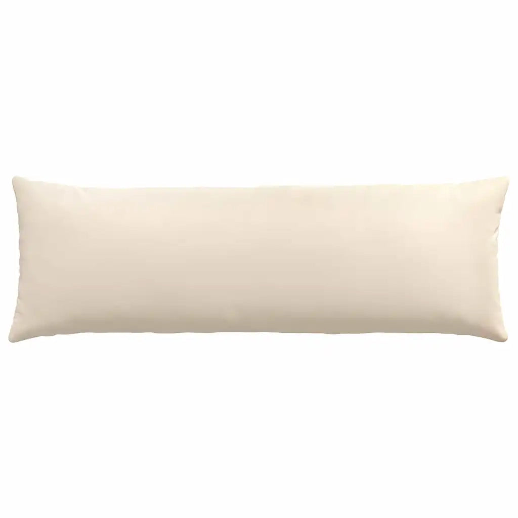 Cuscini da Divano 2 pz-Set di 2 Cuscini per Sofa Beige 120 x 40 cm Tessuto