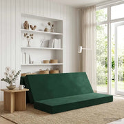 Divano Letto Pieghevole 180 x 67 x 45 cm Verde Scuro 900253