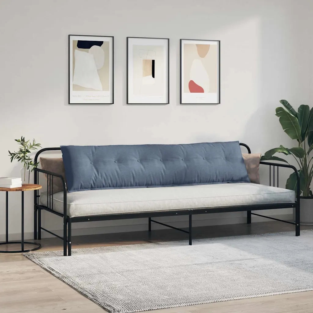 Cuscino per Schiena | Cuscino dorsale Blu 200 x 50 cm Tessuto in Cords