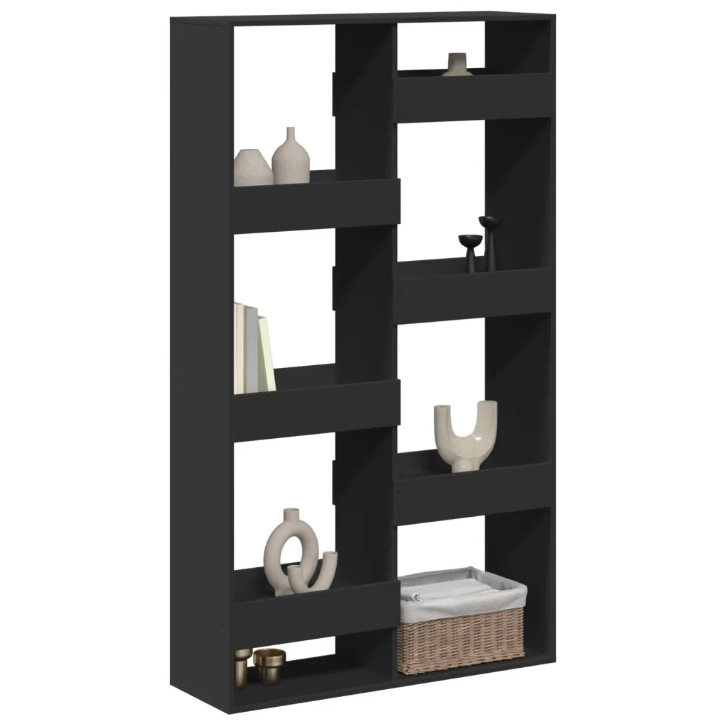 Divisorio Ambienti | Divider per stanze | Paravento Nero 100x33x175 cm in Truciolato