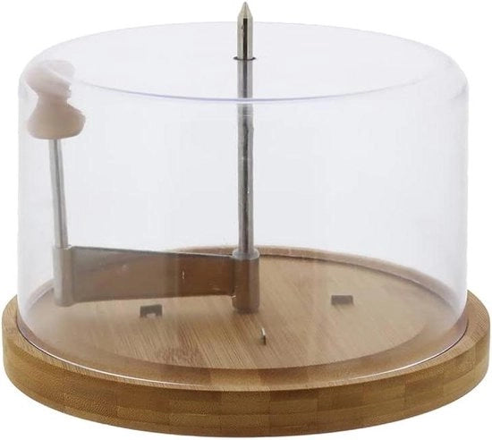 Schiacciatrice di formaggio con coperchio marrone - diametro 21 cm