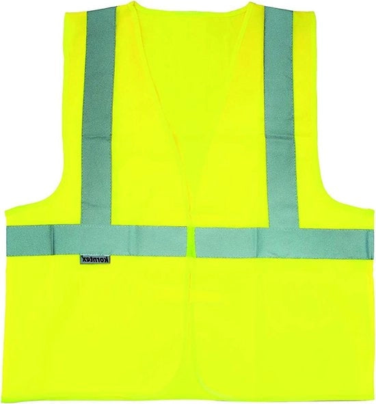 Vest di sicurezza con 3 strisce riflettenti.