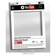 Cornice selfie Youtube Misura: 50x70 cm