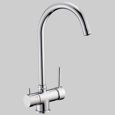 MONOCOMANDO LAVELLO BOCCA ALTA 3 VIE ACQUA POTABILE  Cromo     PORTA & BINI