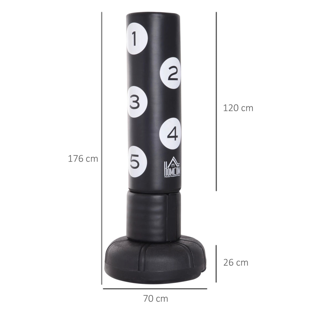 Sacco da Boxe con Supporto ¨C Minimal ¨C Nero 176 cm