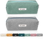 Set da studio 2 pezzi, 19*7*6 cm, con chiusura a raccatto, confezione lavabile, confezione portatile, confezione estetica (grigio, verde oliva)