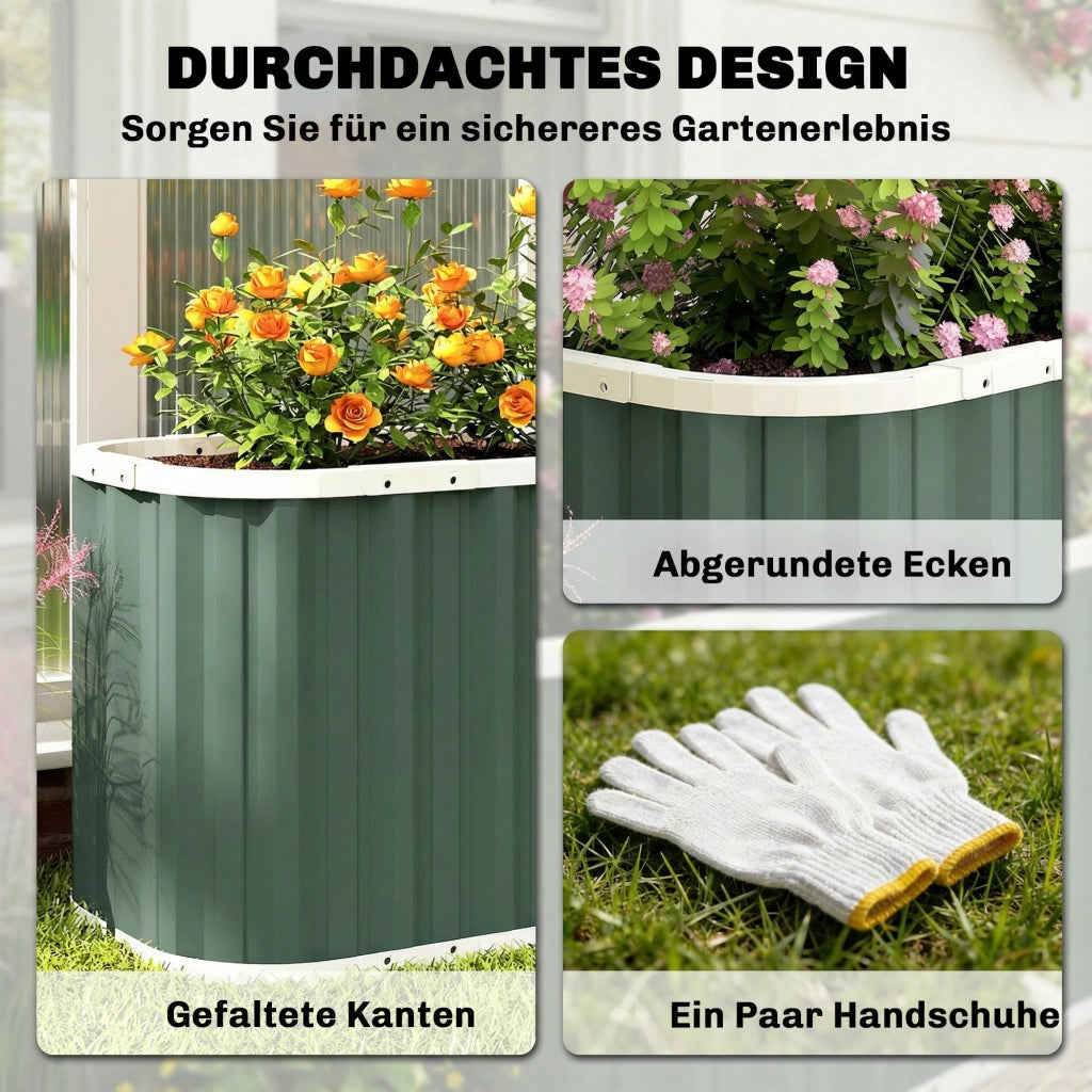 Hochbeet in Metall ¨C zephmum ¨C 136x53x61 cm