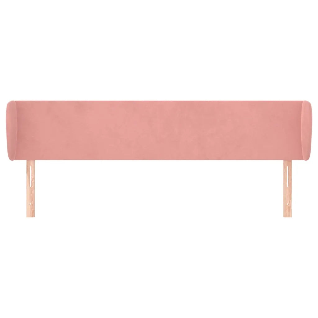 Testiera ad Orecchio Rosa 183x23x78/88 cm in Velluto 3116929