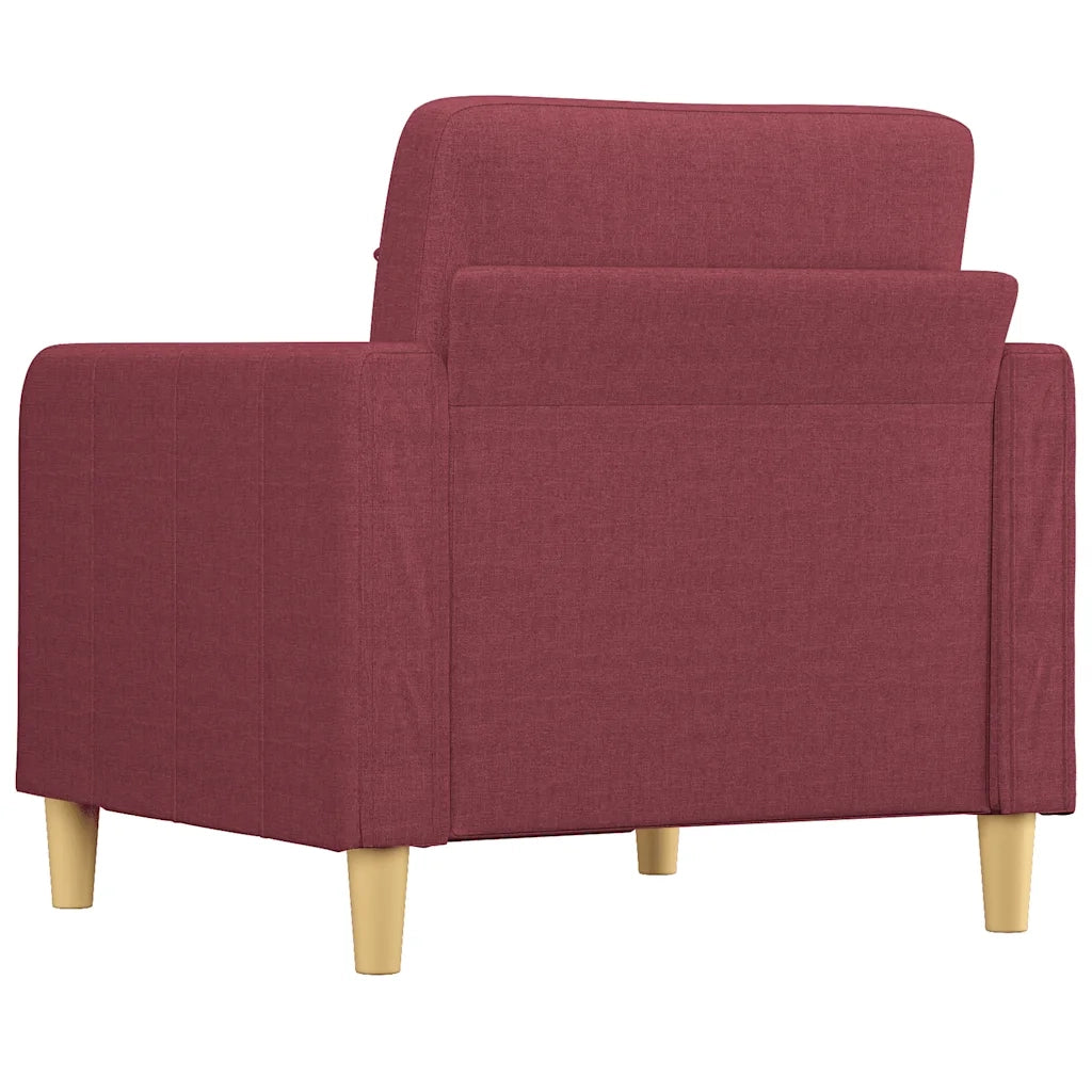Poltrona | Sedia Relax Rosso Vino 60 cm in Tessuto