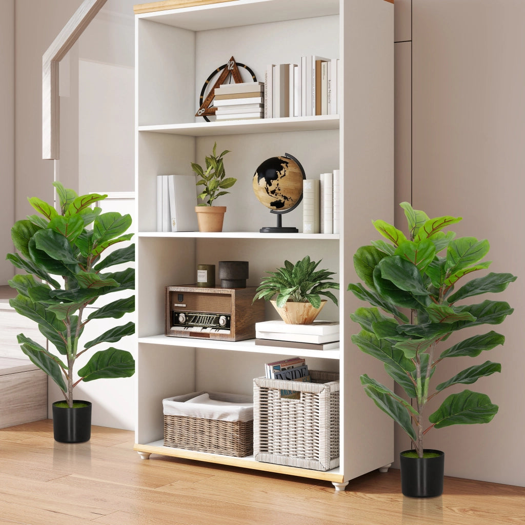 Albero finto Ficus 80 cm con vaso ¨C zephmum ¨C verde, plastica