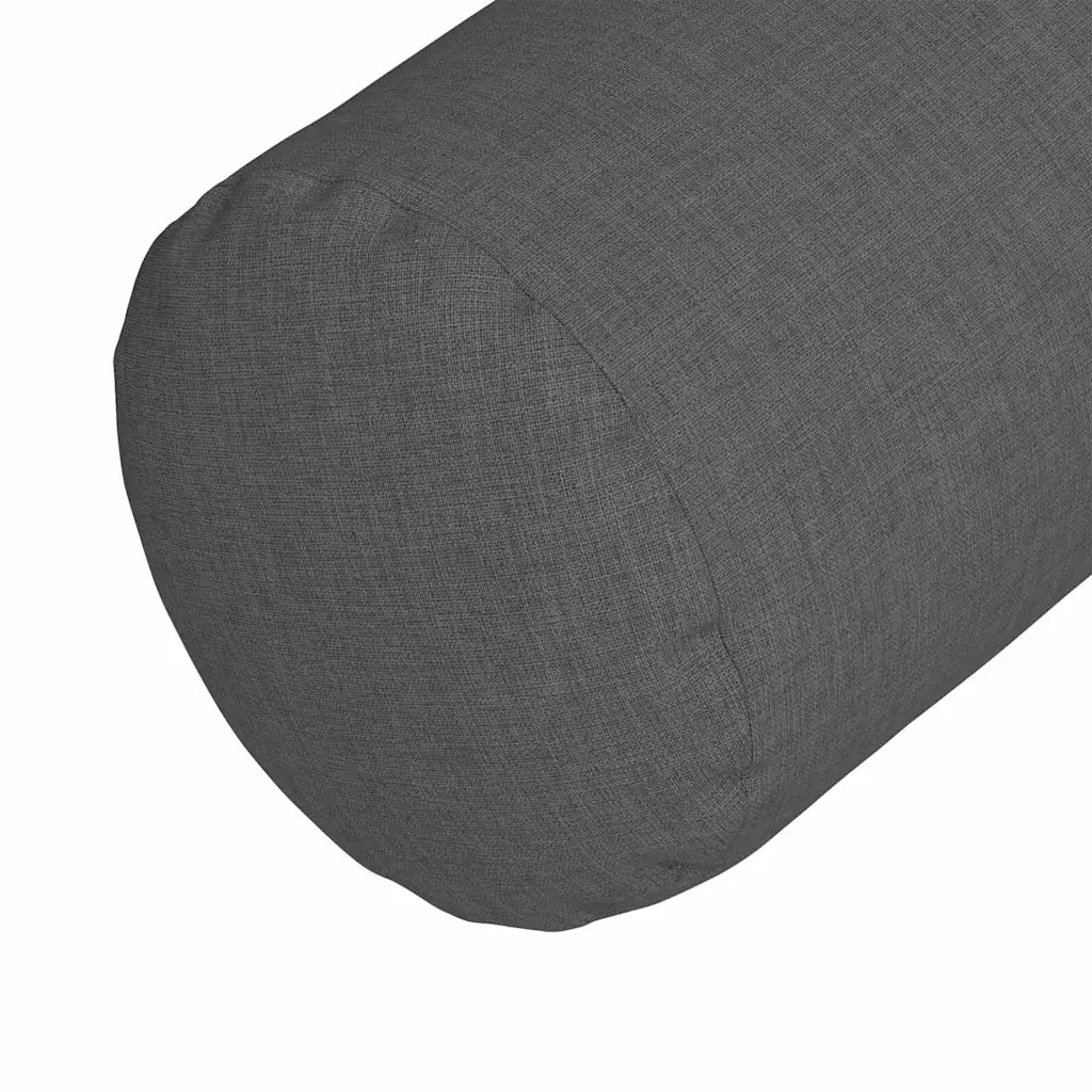 Cuscini a rullo 2 pcs Grigio scuro Ø 25 x 70 cm Tessuto 42014312