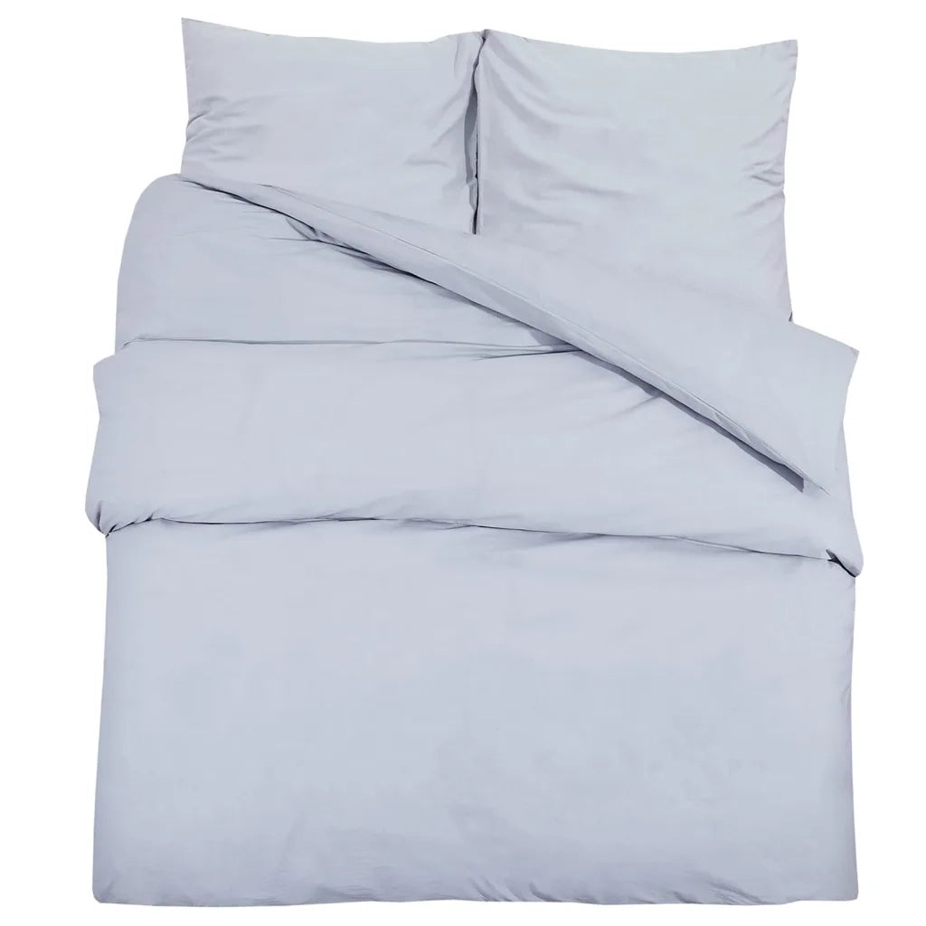 Set Copripiumino Grigio 260x240 cm in Cotone 136100