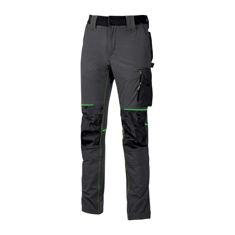 U-POWER PANTALONE ATOM SLIM FIT GRIGIO-VERDE TG.L