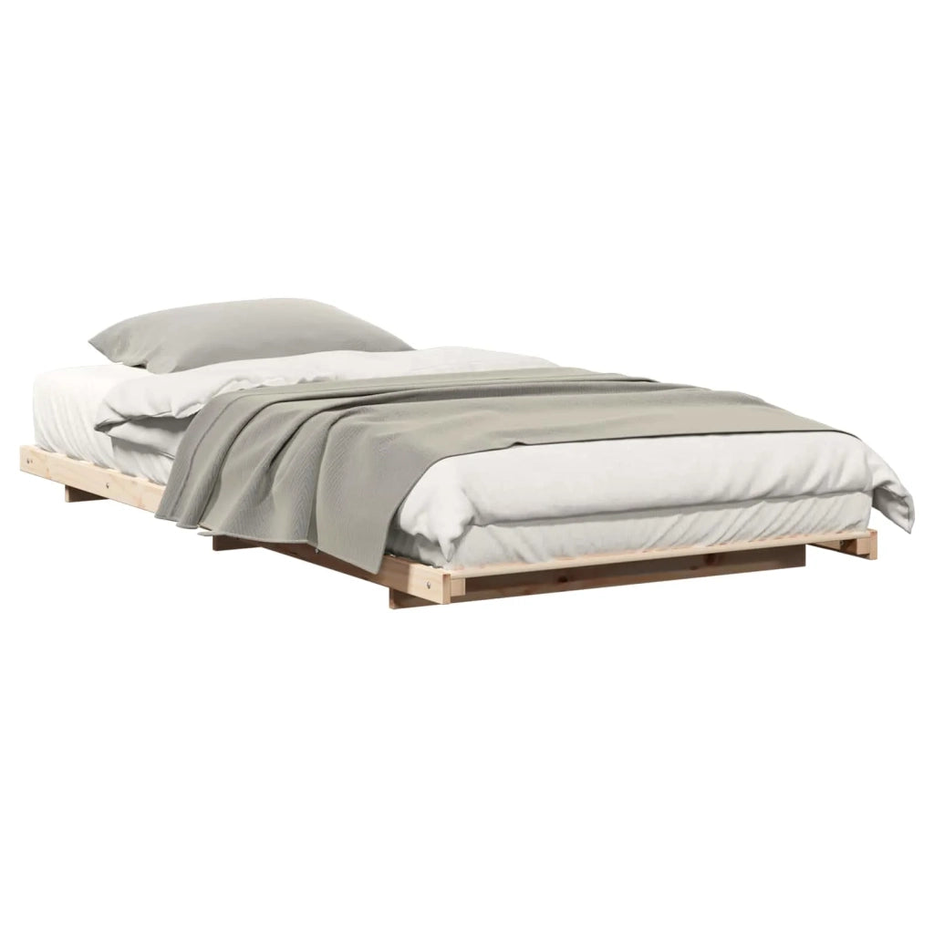 Struttura del letto Marrone 80 x 220 cm Pino massello 873121