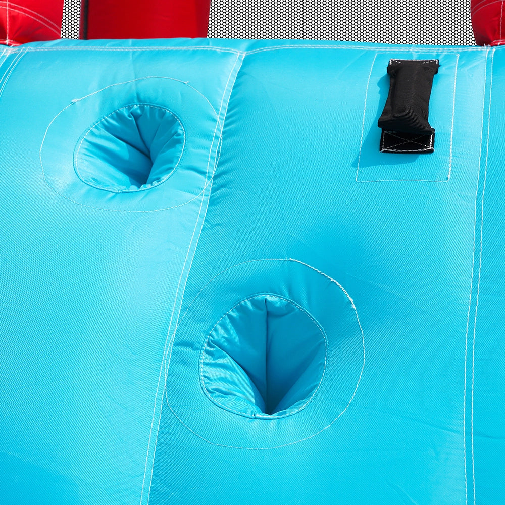 Parco giochi per bambini-Xylo-Ventilatore 450W + Acquatici + Basket trampolino + Arrampicata + Lanci