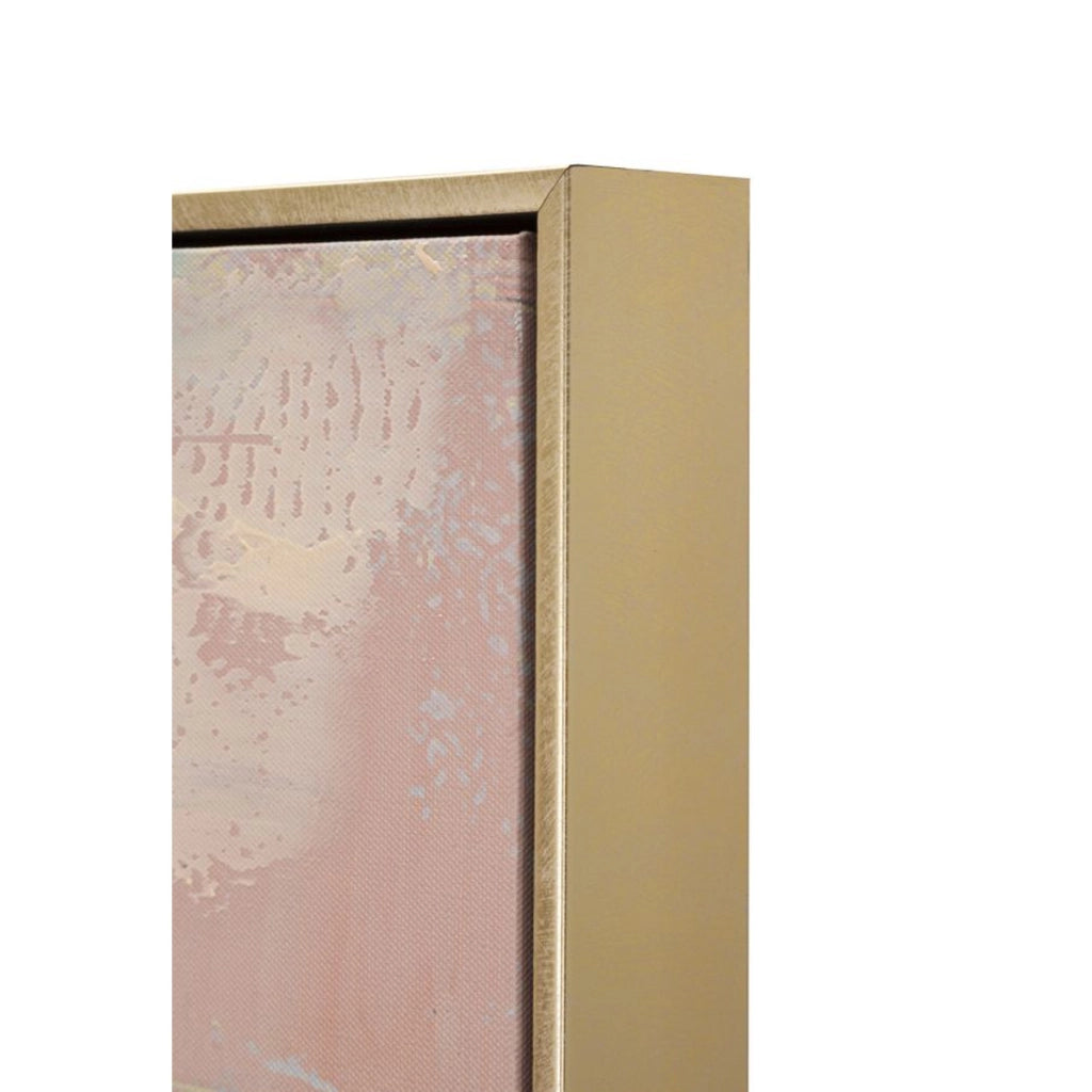 Dipinto su tela King B leopardo gentleman con cornice, 82x122 cm