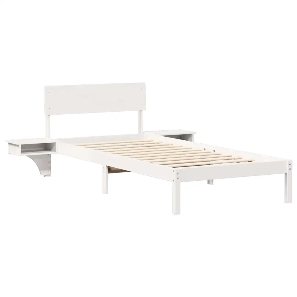 Struttura del letto Bianco 80 x 200 cm Pino massello 873467