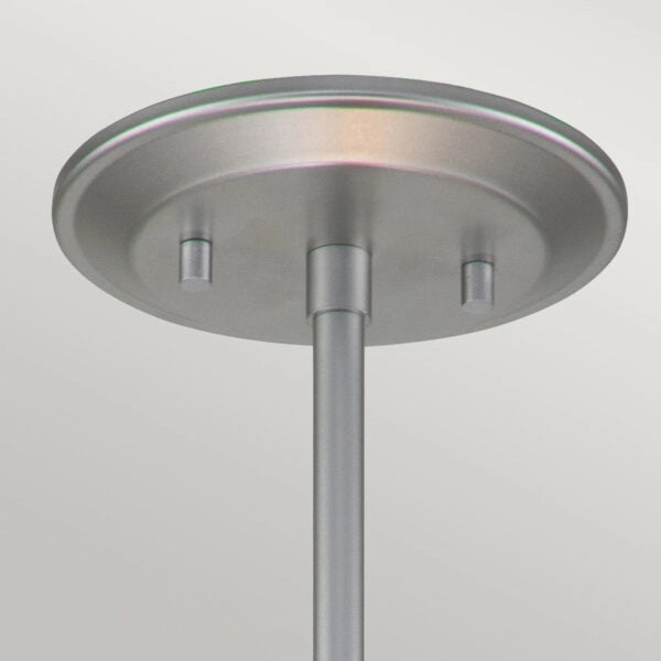 Lampada a sospensione Elstead Ziggy argento 2xE14 Ø25,4 cm