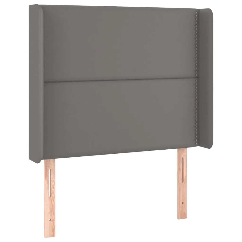 Testiera a LED-Testata con LED Grigio 103x16x118/128cm in Similpelle 355303