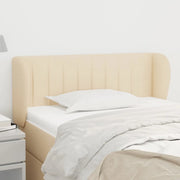 Testiera ad Orecchio-Testata con Orecchie Crema 103x23x78/88 cm in Tessuto 810273