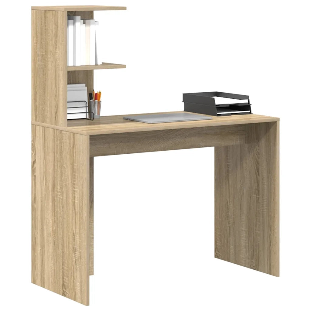 Scrivania | Tavolo da Ufficio rovere sonoma 102 x 50 x 124 cm Legno multistrato