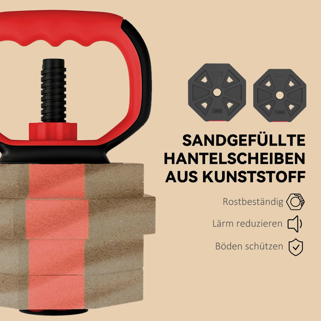 Set Hantel 6 in 1 ¨C Minimal ¨C 15 kg regolabile