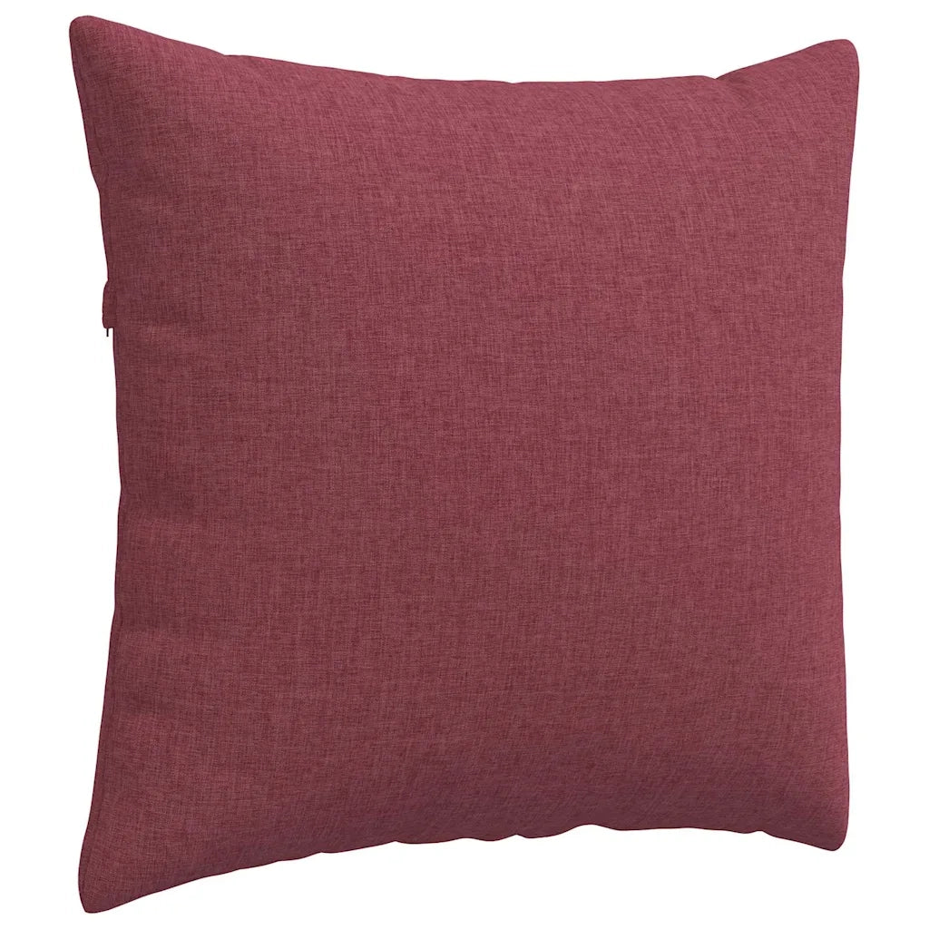 Cuscini da Divano 2 pcs Rosso Vino 50 x 50 cm Tessuto 42013957