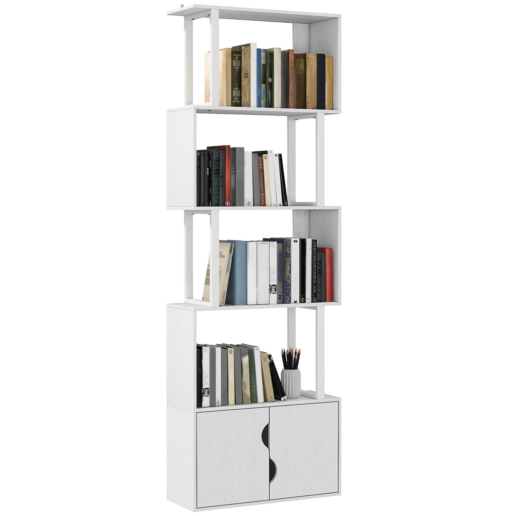 Libreria 5 Livelli S ¨C zephmum ¨C Bianco 60x24x179