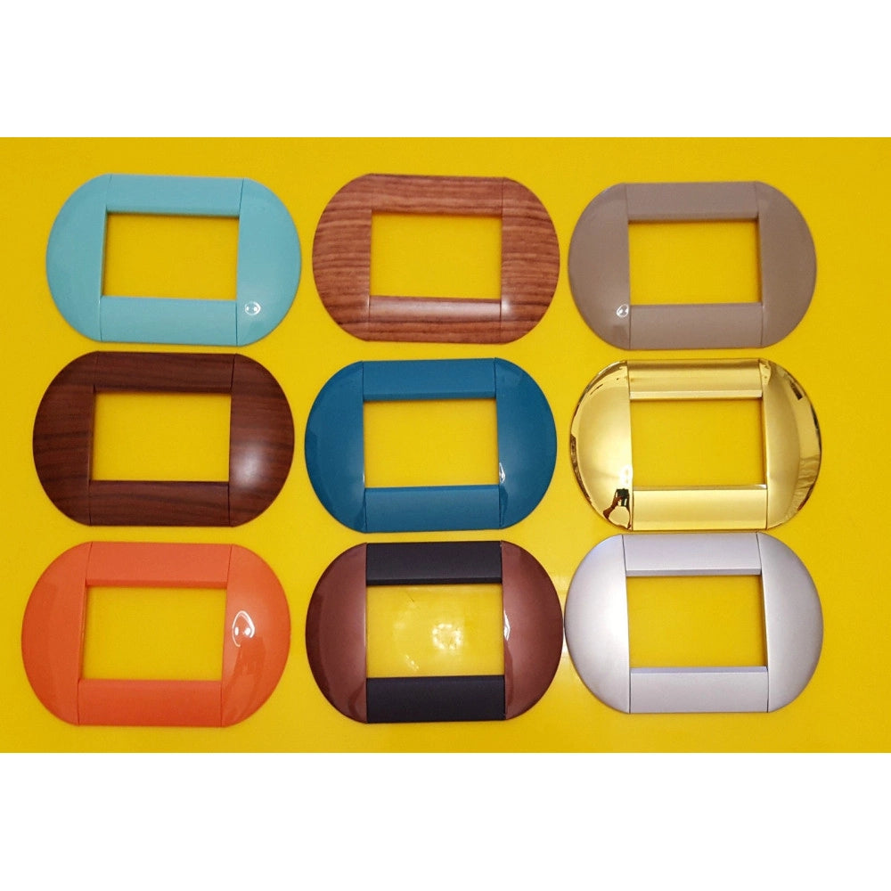 Trade Shop - Placca Placche Placchette Compatibili Living International Light Bombate Bticino -