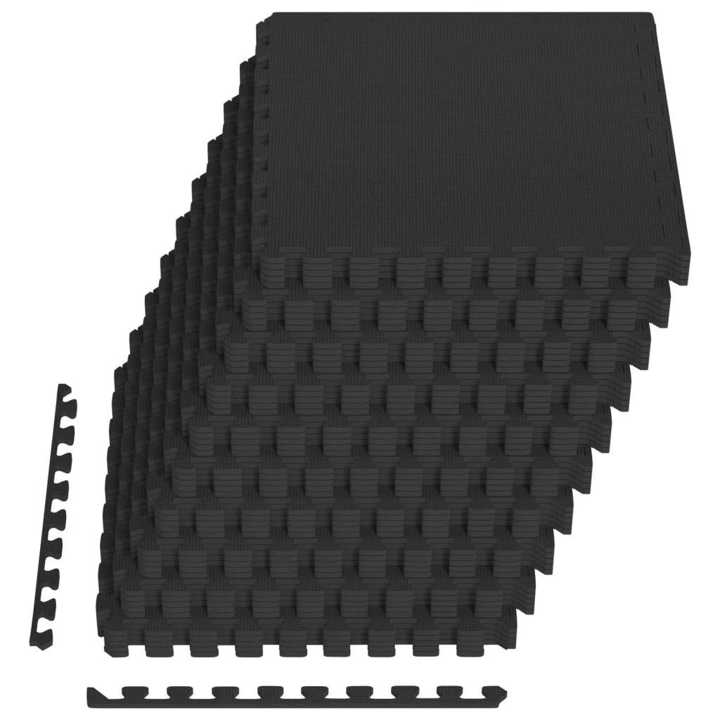 Tappetino per piscina 40 pcs Nero 14,4 m² Schiuma EVA 3433280