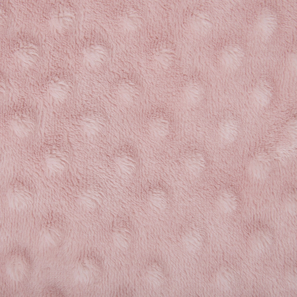 Coperta Rosa Plaid 150 x 200 con nappe Texture Popcorn Morbido Copriletto