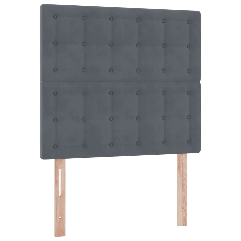 Letto con contenitore e materasso Grigio scuro 90 x 200 cm 3372124