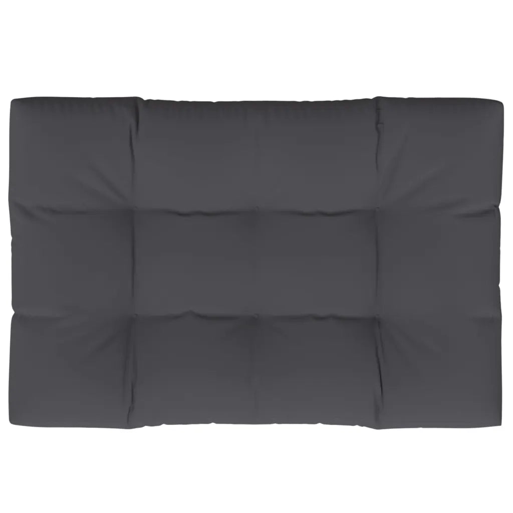 Cuscino per Pallet Antracite 120x80x12 cm in Tessuto 360513