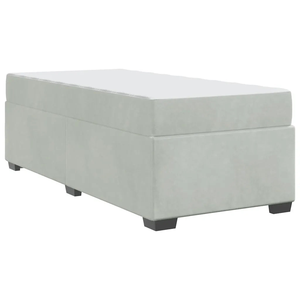 Struttura del letto-Giroletto Grigio chiaro 100 x 200 cm Tessuto 580670
