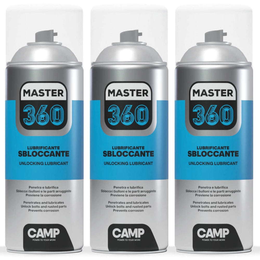 Master 360 spray lubrificante sbloccante da 400ml 3 pezzi