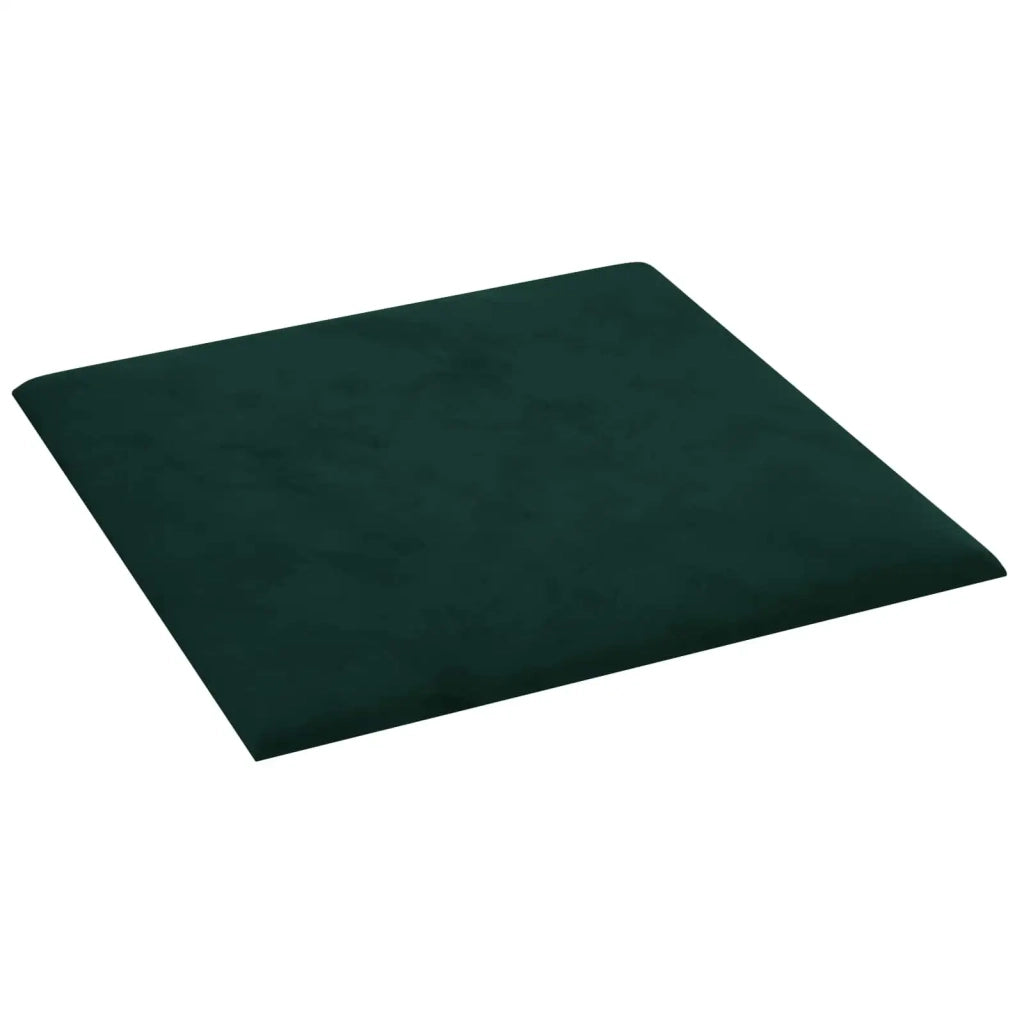 Testiera | Testata da Parete 12 pcs Verde Scuro Velluto