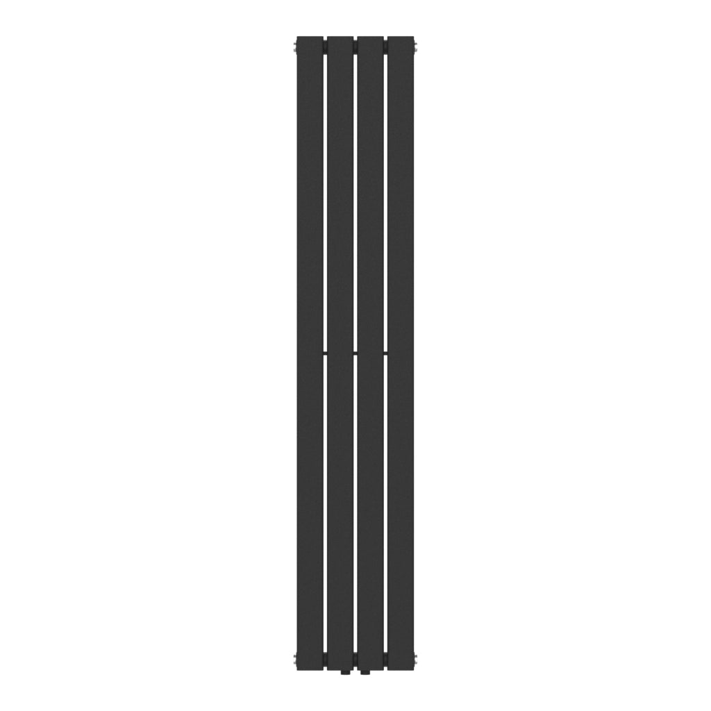 Termosifone Nore ad Acqua Calda Pannello Singolo con Elementi Piatti 160 x 30 cm - Nero [neu.haus]