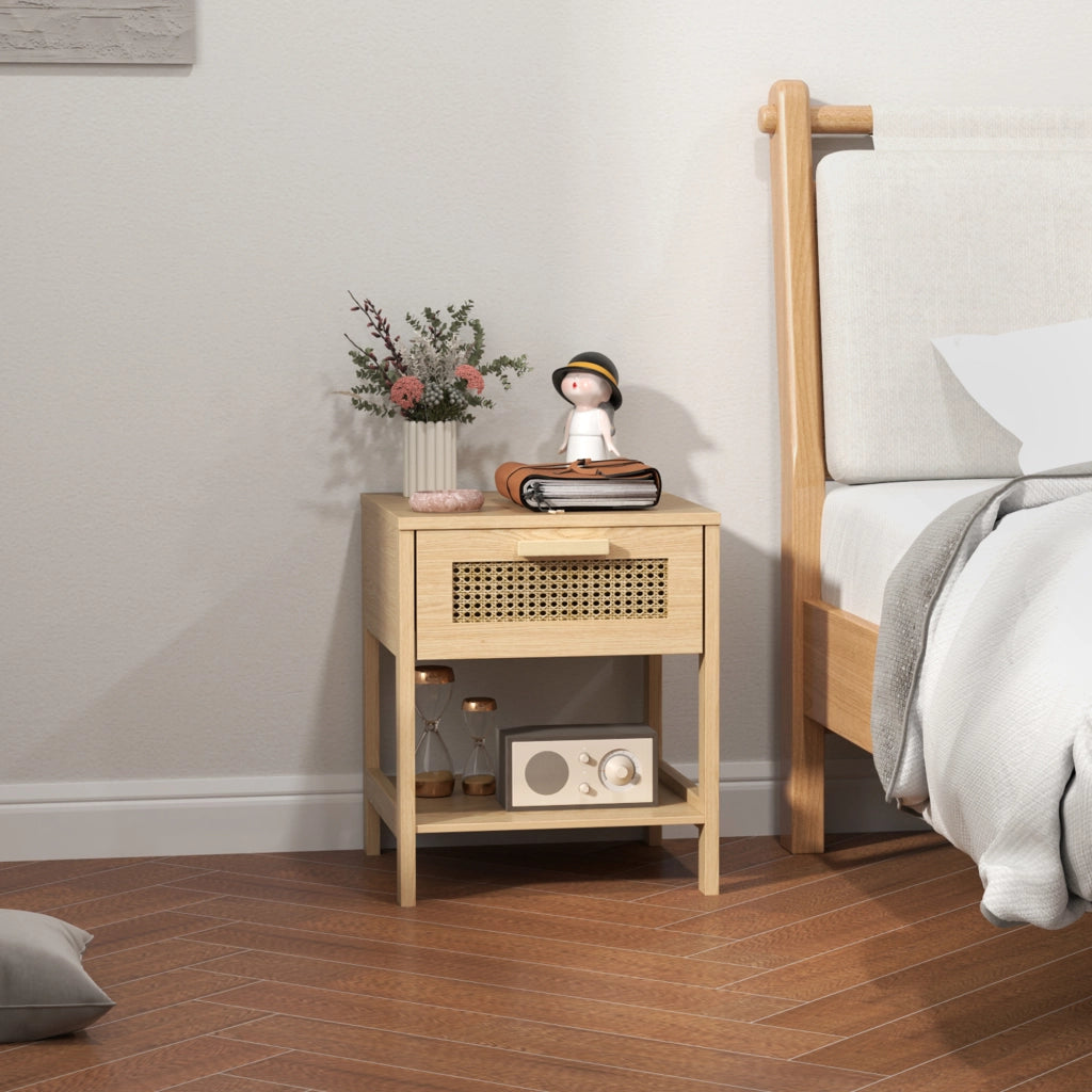 Comodino con cassetto ¨C Minimal ¨C MDF 40x40x48.4 cm