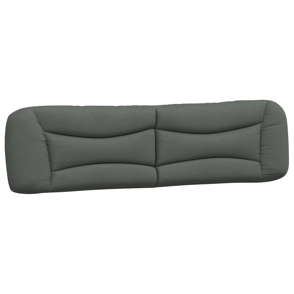 Cuscino Testiera Hvar Grigio Scuro 200 cm in Tessuto 374617