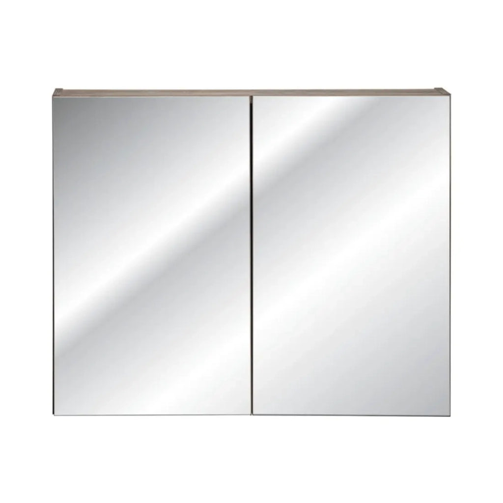 Mobile da parete VANTA in quercia scura 80cm – Modulo con porta a specchio