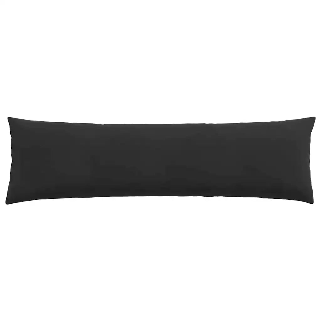Cuscini da Divano 2 pcs Nero 145 x 40 cm Tessuto in Cords 42013848