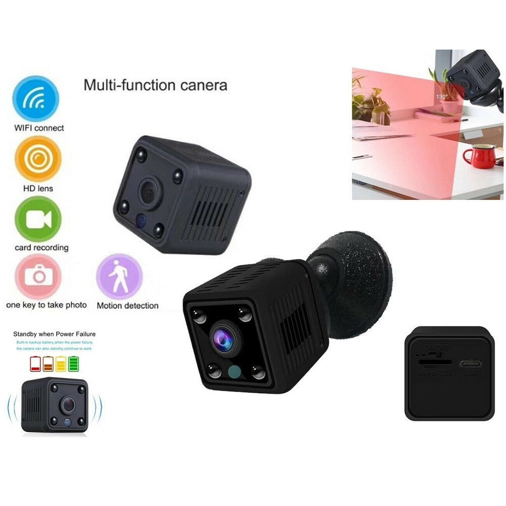 Trade Shop - Telecamera Nascosta Microcamera Detection Spy Wifi Ip Hd 960p Sd 4 Led -
