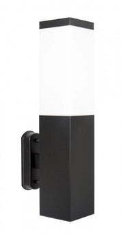 Applique esterna da giardino SU-MA Inox nera E27 IP44