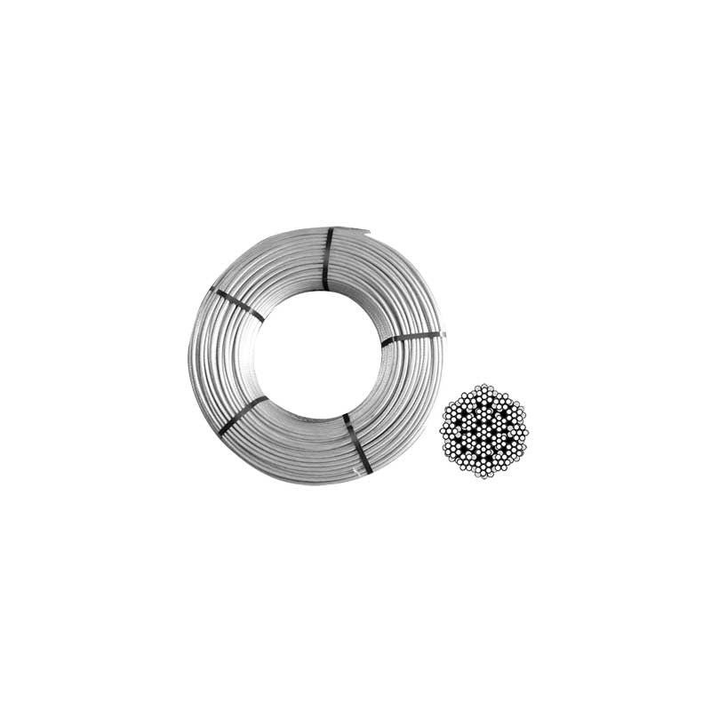 FUNE ZINCATA COMMERCIALE Ø 10 mm - rotolo 100 mt