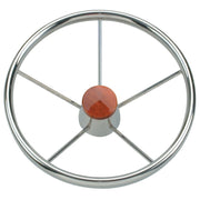 RUOTA TIMONE INOX Ø MM.320 STAINLESS STEEL STEERING WHEEL