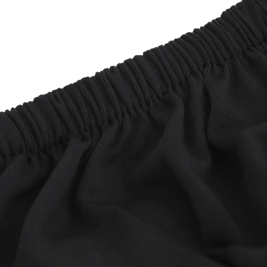Fodera Elasticizzata per Divano-Copridivano Elasticizzato in Jersey di Poliestere Nero